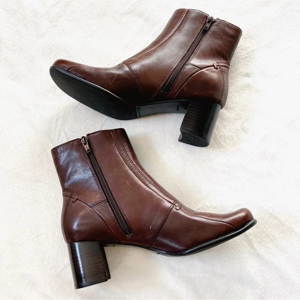 Elegant Brown Ankle Boots - Picture 8 of 13
